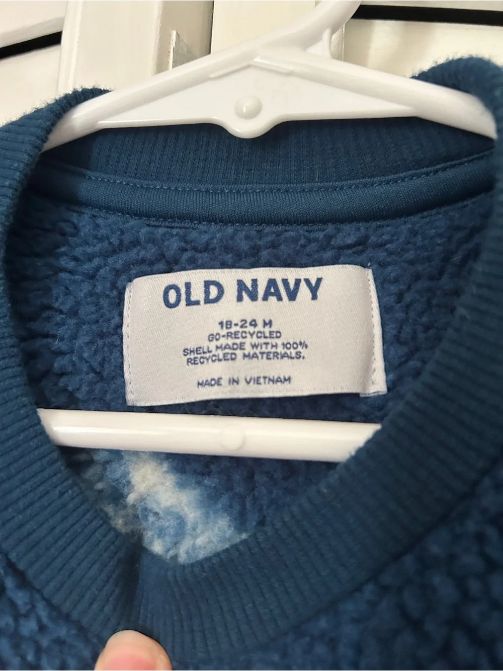 Old Navy Toddler Blue Mountain Sherpa Sweater